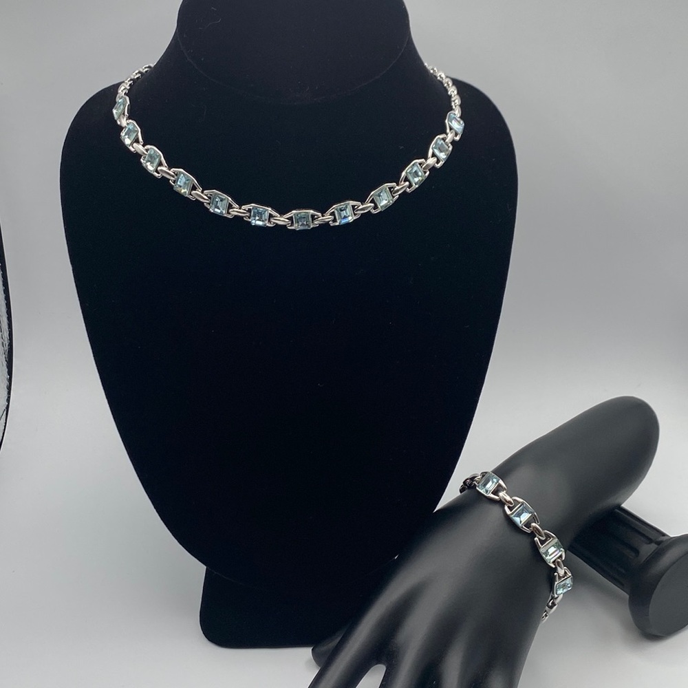 Vintage Jewelry set of two necklace and bracelet, Gucci style. - Picture 1 of 6